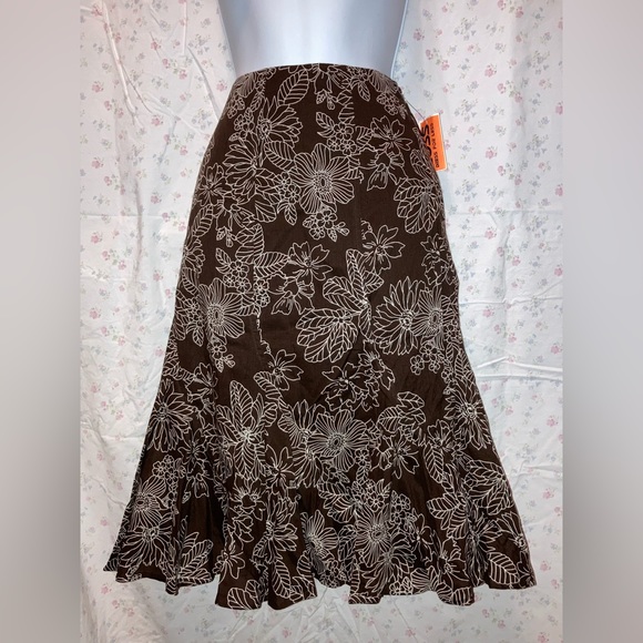 Ross brown skirt size 6 - Picture 1 of 3